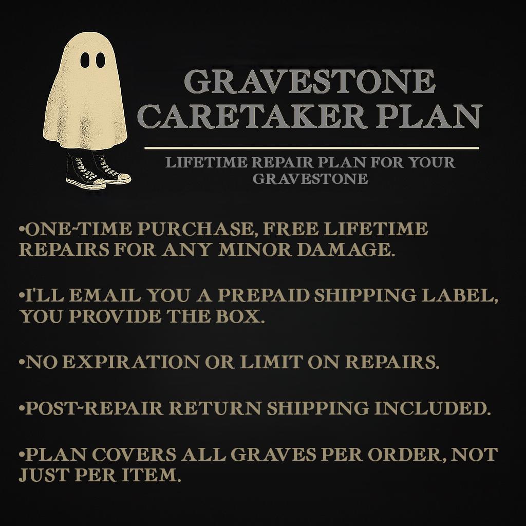 Gravestone Caretaker Plan– Lifetime Repair for Your Gravestone Prop