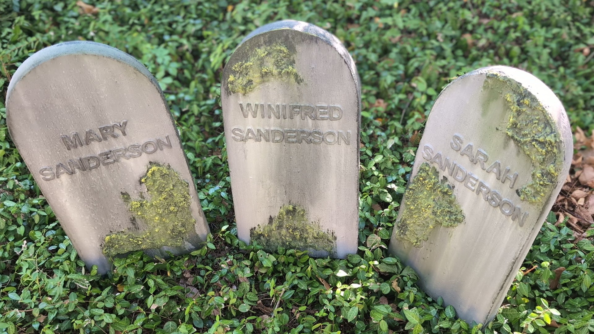 Made to Order Custom Name and Epitaph Gravestone with Moss Effect & Weathering