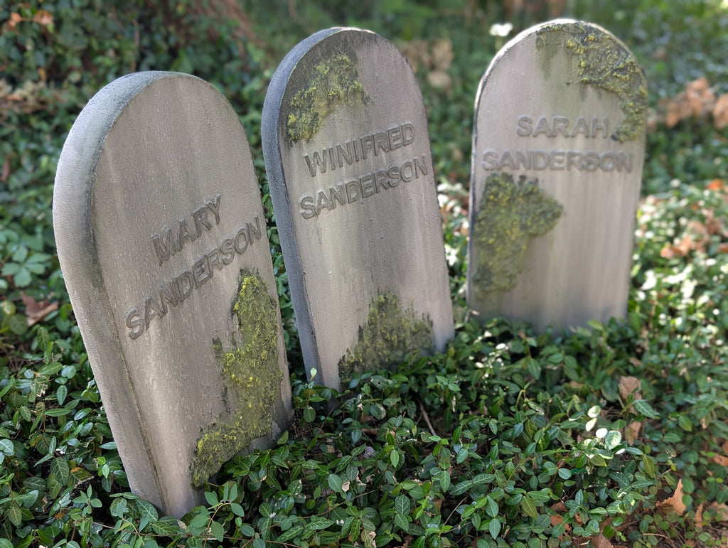 Made to Order Custom Name and Epitaph Gravestone with Moss Effect & Weathering