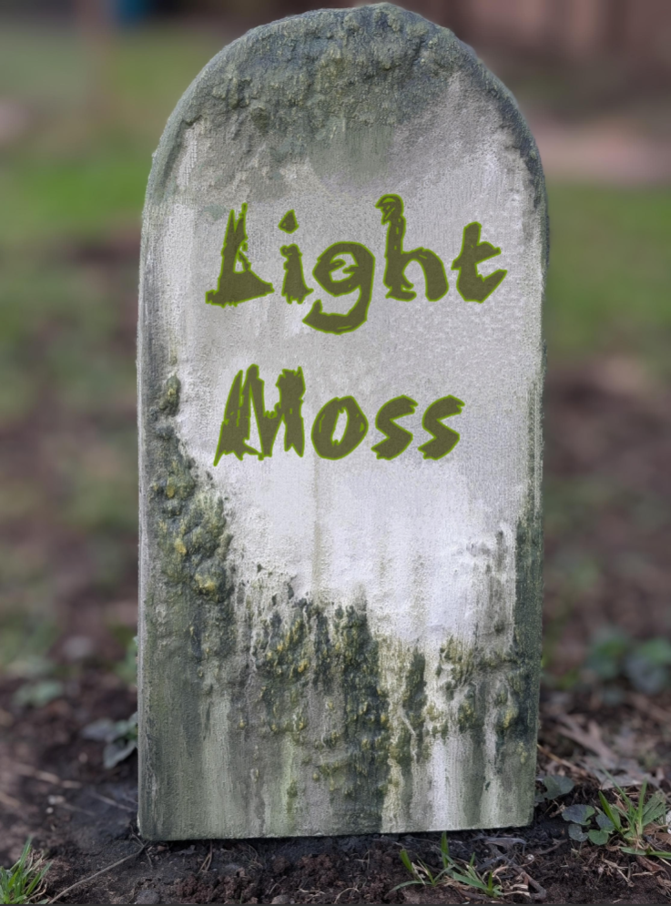 Carved Memento Mori Gravestone: Highgate Green Finish